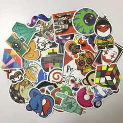 Pegatinas infantiles impermeables para portátil, bicicleta y casco