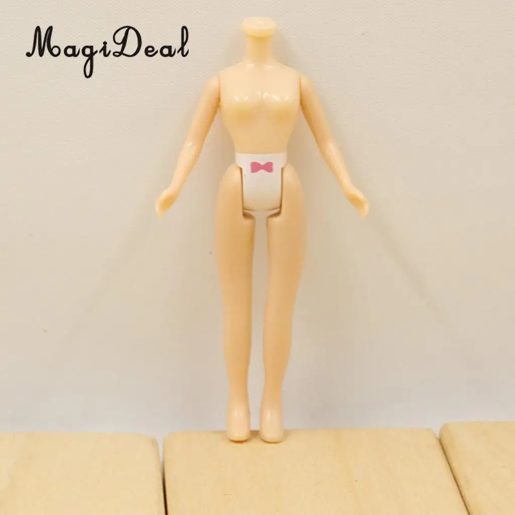 7.5cm Plastic Mini Doll Body for Petite Doll Custom DIY Accessories Kids Children Pretend Play Toy