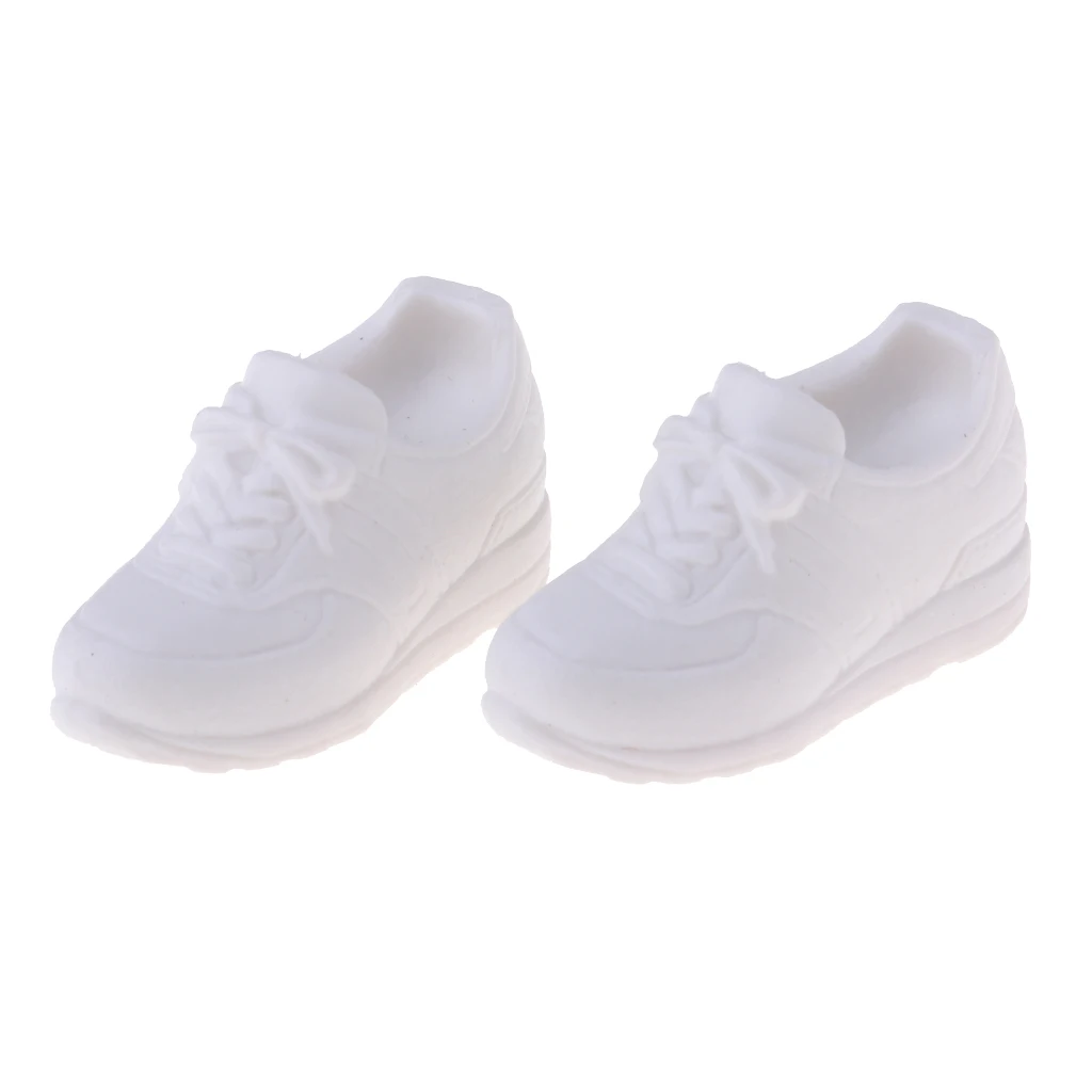 1/6 Lovely Plastic Elevator Sports Shoes for Blythe BJD Doll Clothes Accessory White