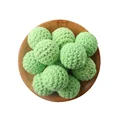 Green Crochet Beads