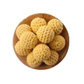 Yellow Crochet Beads