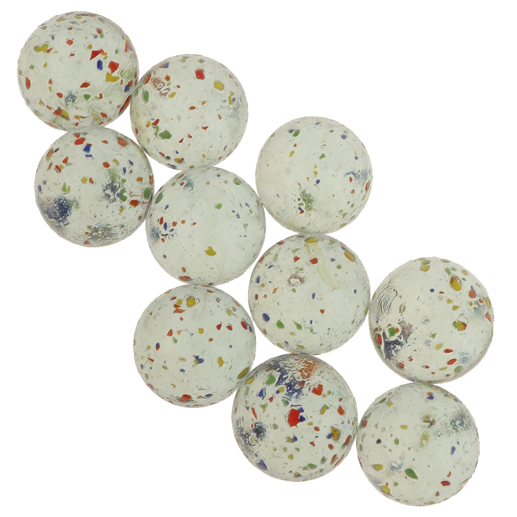 10 pcs 25mm Glass Marbles Set Toy, Ball Marbles Game for Children - Discovery Toys Marbles