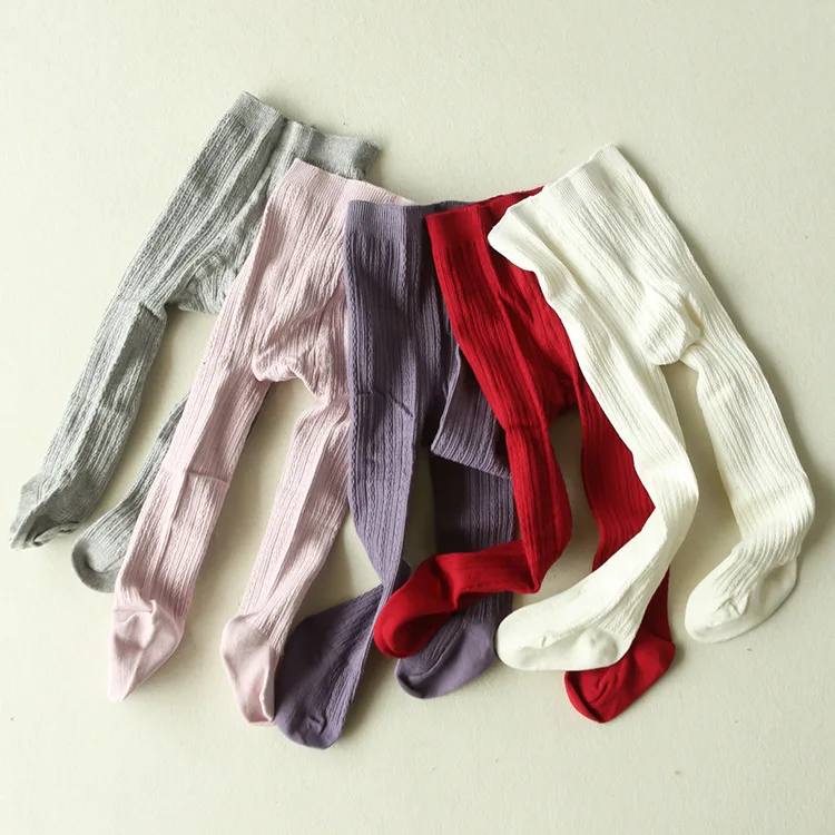 Pantimedias de algodón ajustadas para niños otoño
