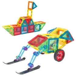 Bloques magnéticos 3D – Juego de construcción educativo para niños