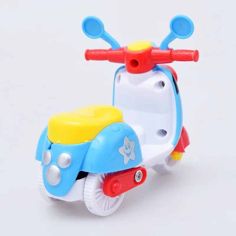 Mini motocicleta de juguete de dibujos animados para niños, coche de inercia, modelo de motocicleta, juguetes educativos de Aprendizaje Temprano para niños y niñas - imagen 3