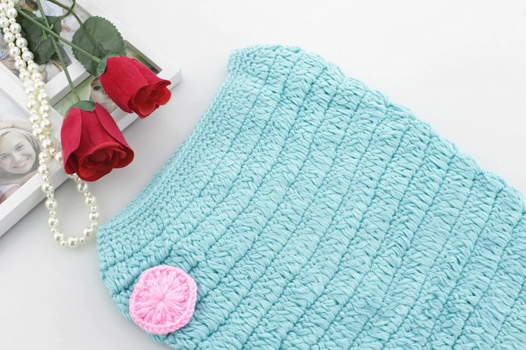 Handmade-Newborn-Photography-Props-Crochet-Infant-Cute-Baby-Hat-Costume-Set-Animal-Mint-Mermaid-Kids-Clothing-Accessories-08