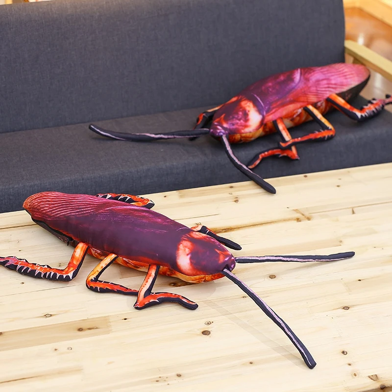Peluche de cucaracha 3D para niño – Almohada de insecto divertida - imagen 5