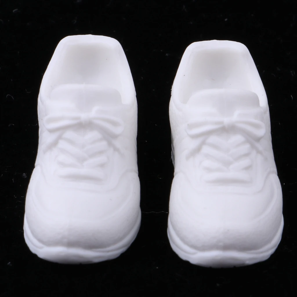 1/6 Lovely Plastic Elevator Sports Shoes for Blythe BJD Doll Clothes Accessory White