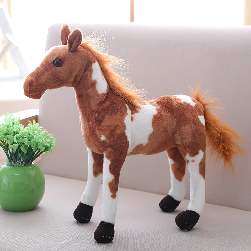 Juguete de peluche caballo realista – Regalo cumpleaños infantil - imagen 4
