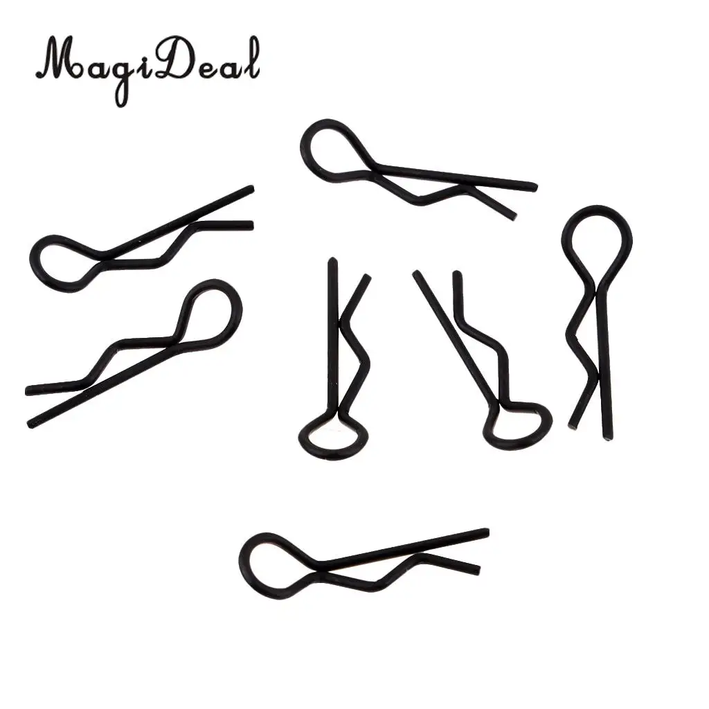 1/10 1/12 1/16 RC Car Body Shell Clips Pins 7.0mm Black 50x DIY Accessories