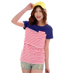 Camiseta maternity algodón puro manga corta