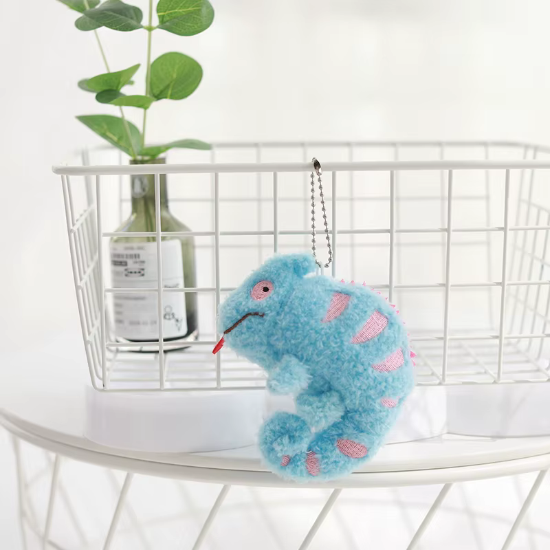 Llavero de peluche de camaleón – Colgante suave para niños - imagen 4