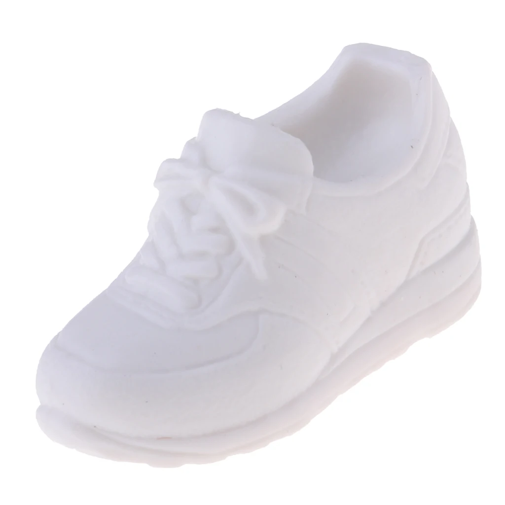 1/6 Lovely Plastic Elevator Sports Shoes for Blythe BJD Doll Clothes Accessory White