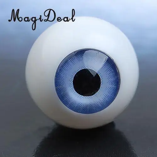 MagiDeal 8Pcs/Pack Round Acrylic Doll Eyes Eyeballs for Porcelain Dolls Vinyl Dolls Animals Halloween Props DIY Toys 16mm