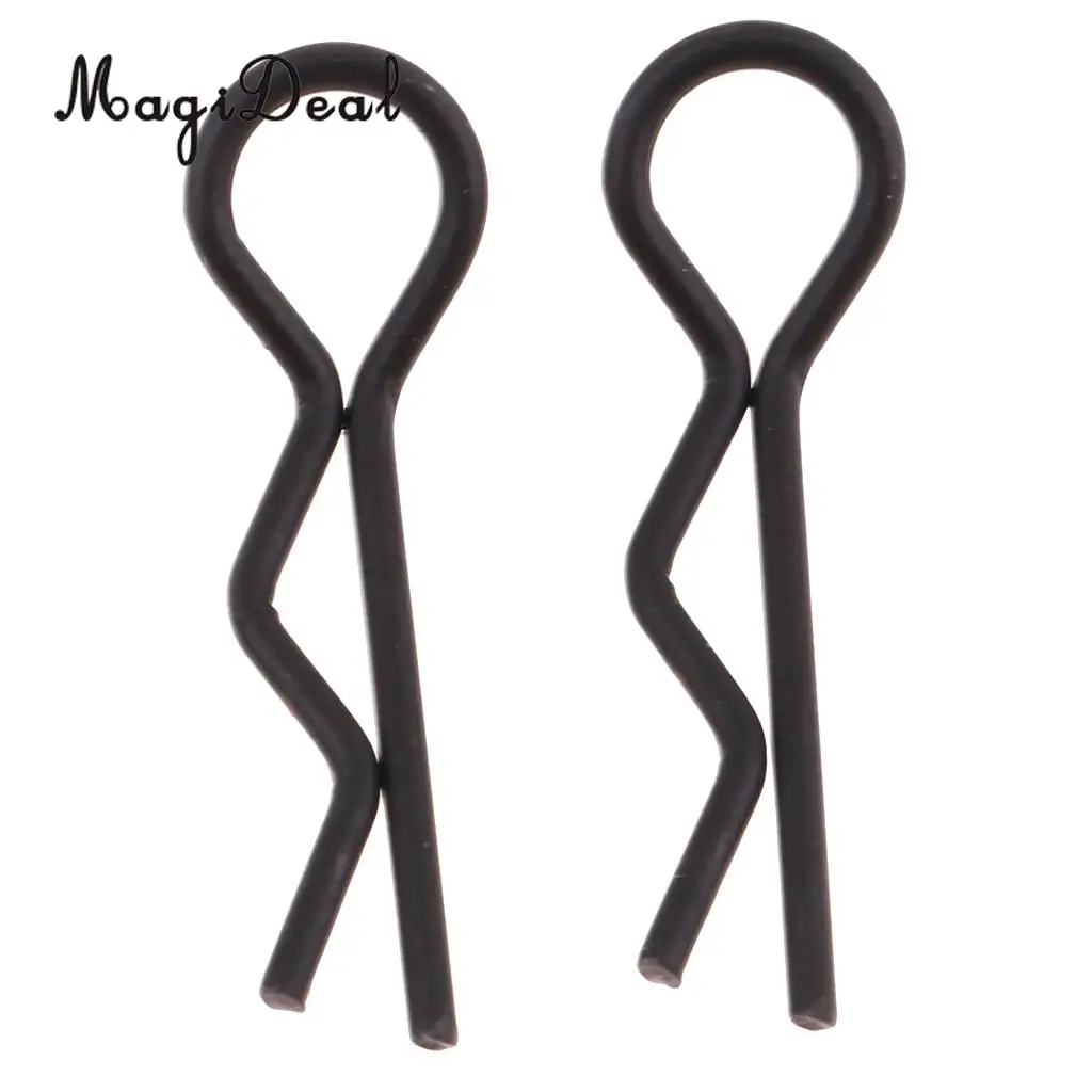 1/10 1/12 1/16 RC Car Body Shell Clips Pins 7.0mm Black 50x DIY Accessories