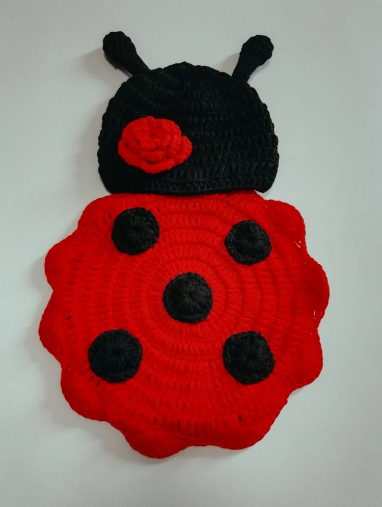 Crochet-Newborn-Photography-Props-Infant-Costume-Outfit-Cute-Baby-Hat-Costume-Set-Animal-Lion-Ladybug-Kids-Clothing-Accessories-08
