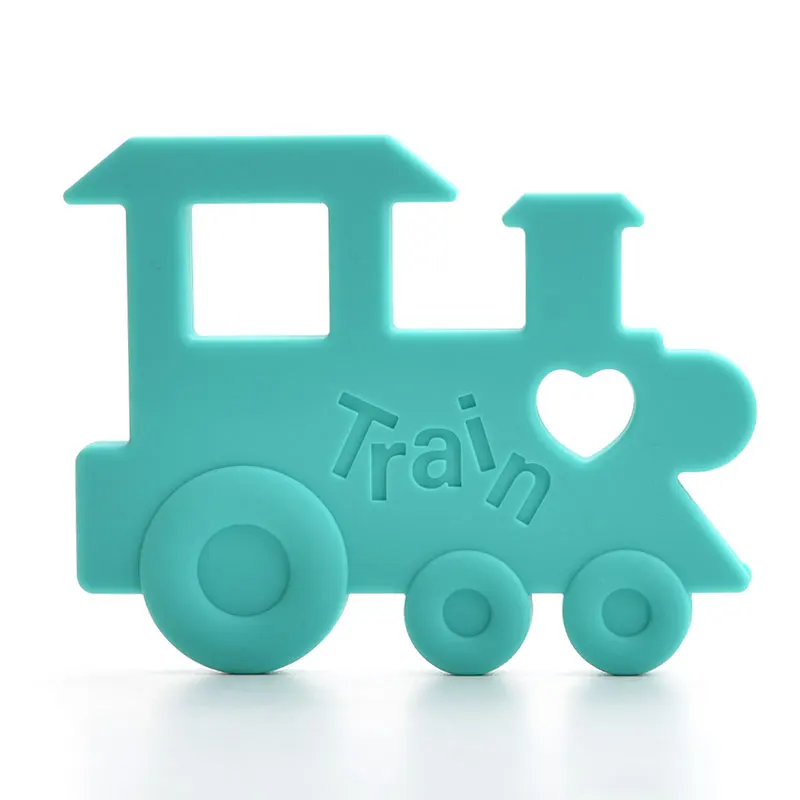 Mordedor de silicona para bebé, colgante de tren para el cuidado de los dientes, fabricación de joyas, roedores de silicona choochoo, collar de Lactancia para chupete - imagen 5