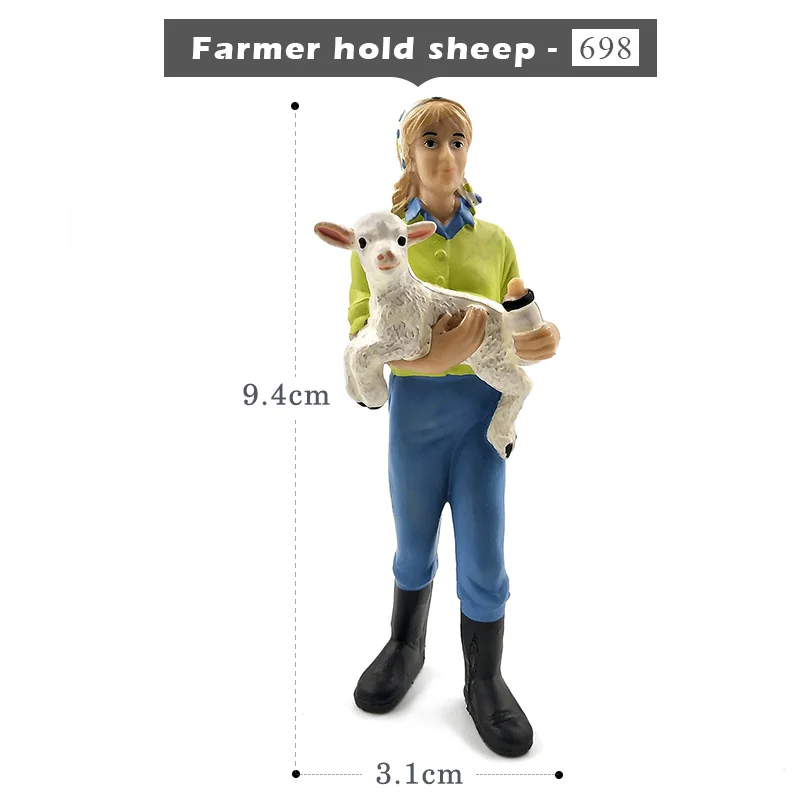 Farmer hold sheep