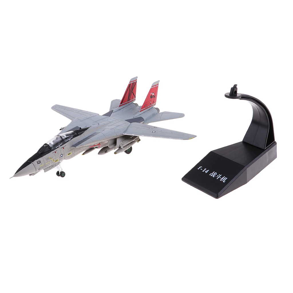 1/100 Metal American F-14 Aircrafts Fighter Diecast Toy Model Airplane Toys