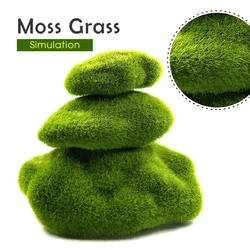Plantas de musgo artificial verde – Decoración miniatura jardín de hadas