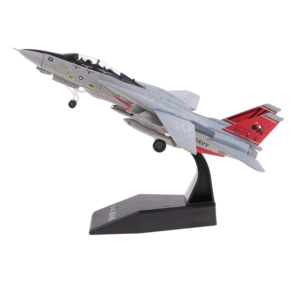 1/100 Metal American F-14 Aircrafts Fighter Diecast Toy Model Airplane Toys