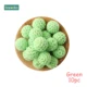 Green Crochet Beads