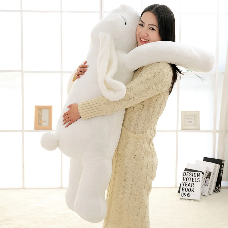 Peluche gigante de conejo con orejas suaves – Almohada de regalo para niña - imagen 2