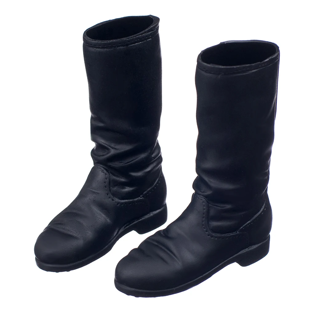 Botas largas planas con espalda a escala 1/6, accesorios para zapatos de 12 pulgadas, figura de Acción Femenina, cuerpo, regalos para niños - imagen 4