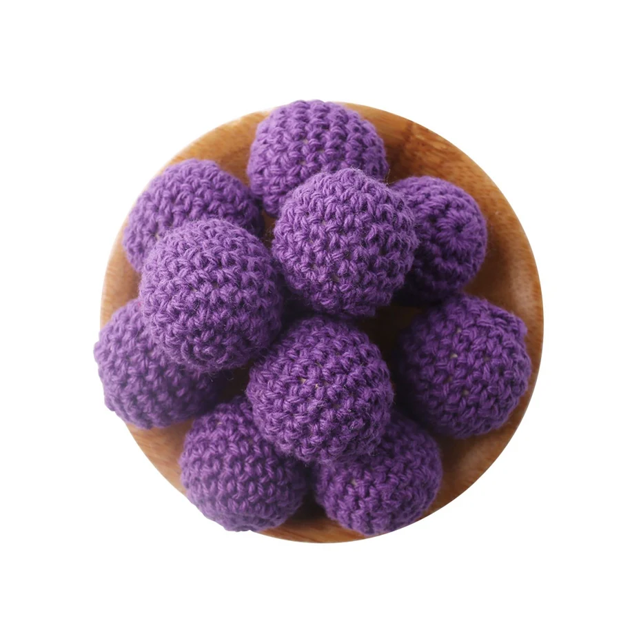Purple Crochet Beads