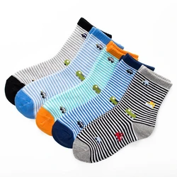 Calcetines de algodón con coches para niños 2-10 años