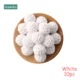 White Crochet Beads
