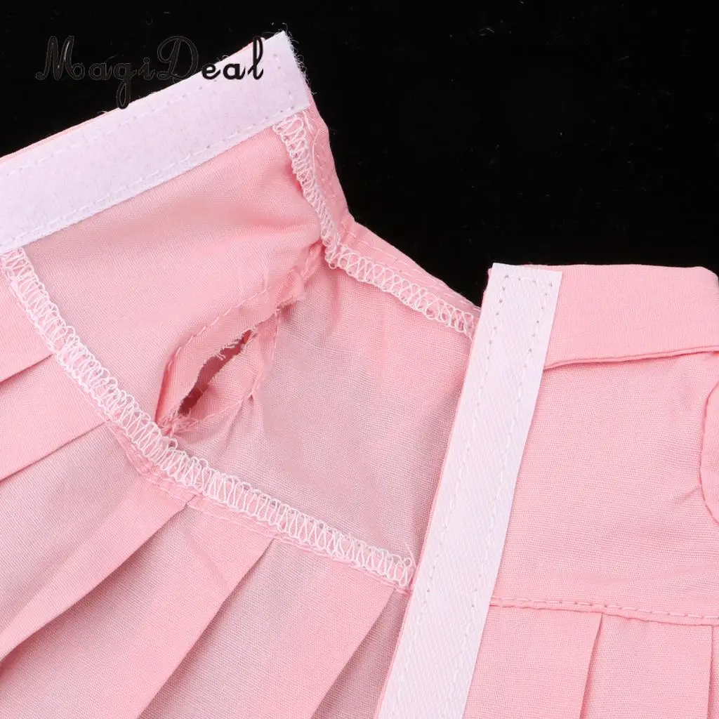 School Style Pleated Dress Socks Suit for Mellchan 9-11inch Reborn Girl Baby Dolls Clothes Accessories