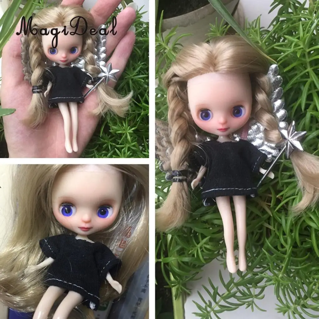 7.5cm Plastic Mini Doll Body for Petite Doll Custom DIY Accessories Kids Children Pretend Play Toy
