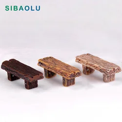 Estatuilla de resina de Banco caliente, Micro paisaje Diy, decoración de habitación Kawaii para el hogar, accesorios de decoración de jardín de hadas en miniatura, figura moderna