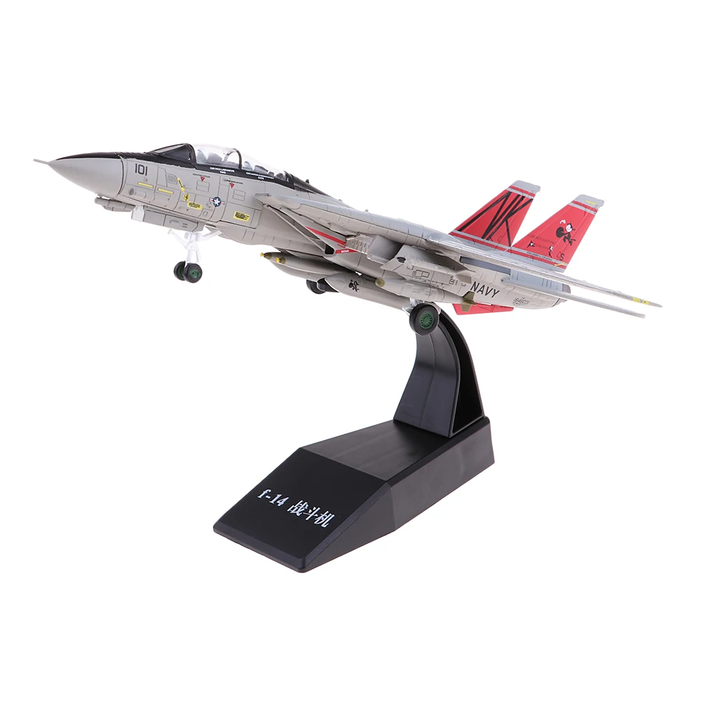 1/100 Metal American F-14 Aircrafts Fighter Diecast Toy Model Airplane Toys