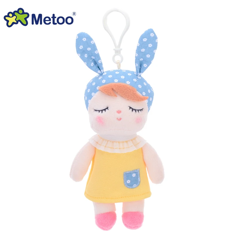 Metoo-muñeco de peluche, animales de peluche, juguetes suaves para bebés y niños, llavero con colgante de conejo Kawaii Mini Angela - imagen 3