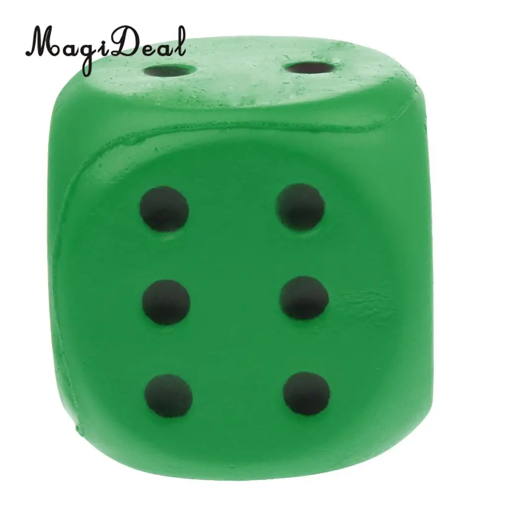 Sponge Dice Foam Dot Dice Playing Dice for Teaching Education Toy Green