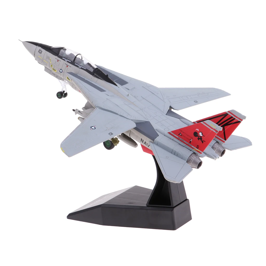 1/100 Metal American F-14 Aircrafts Fighter Diecast Toy Model Airplane Toys