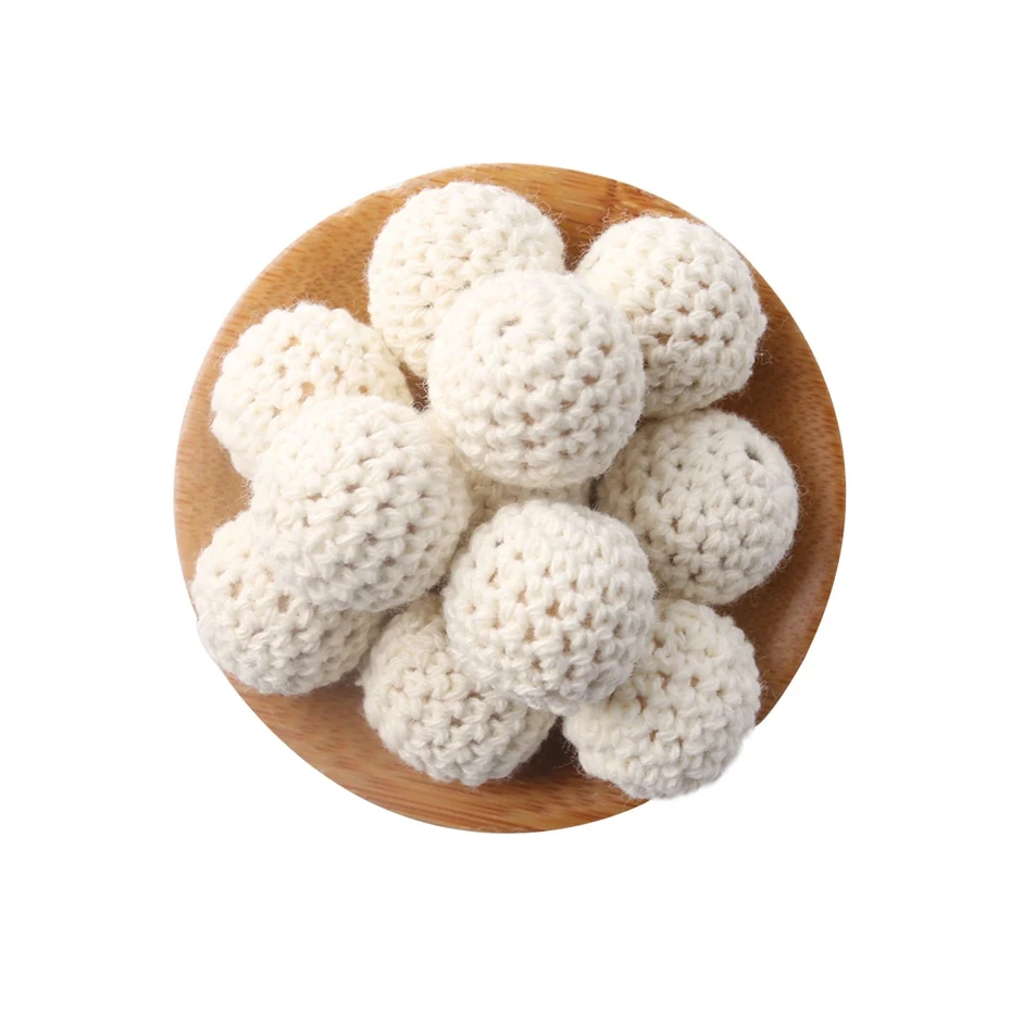 Beige Crochet Beads