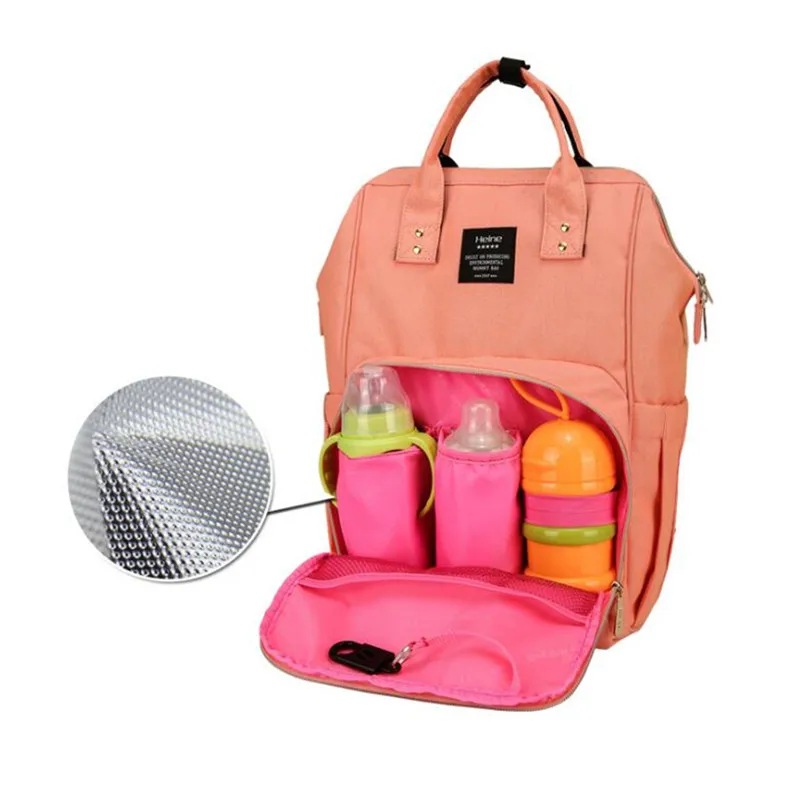 Heine, bolsa de pañales para bebés, mochila de gran capacidad para el cuidado del bebé, mochila para madre, organizador, bolsa de cambio de pañales de viaje impermeable, bolso - imagen 3