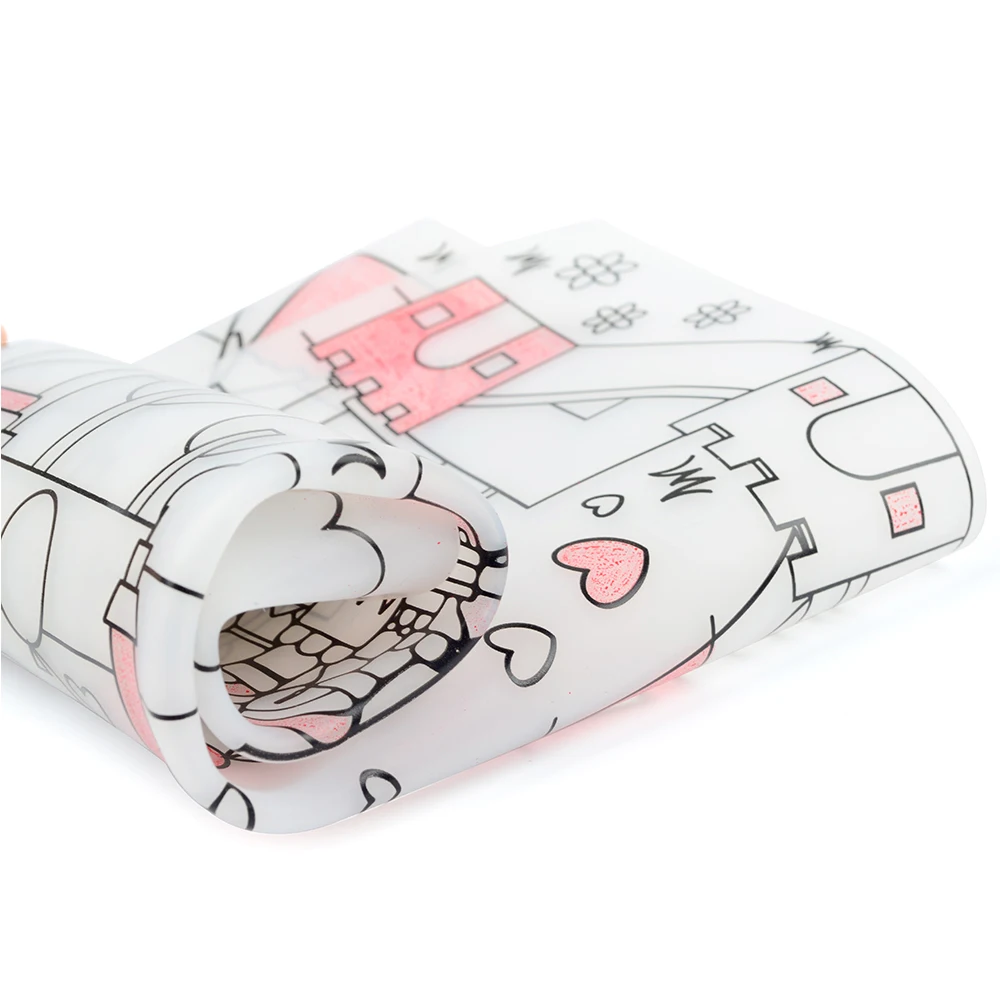 Mantel Individual de silicona para bebé, vajilla para bebé, tapete de mesa de silicona, plato de alimentación de bebé impermeable, mantel para colorear reutilizable, 1 ud. - imagen 4