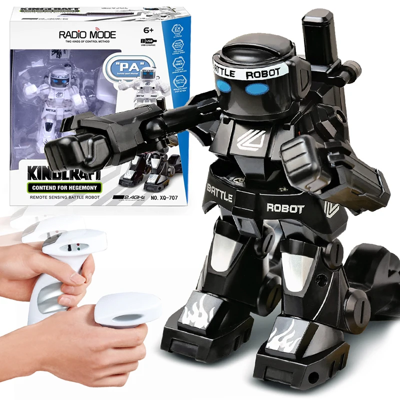 Robot RC, Robot de boxeo y batalla, juguete, juegos para dos jugadores, Robot de Control remoto, Robot de lucha de 2,4G, juguetes de Control para niños, juego familiar - imagen 4
