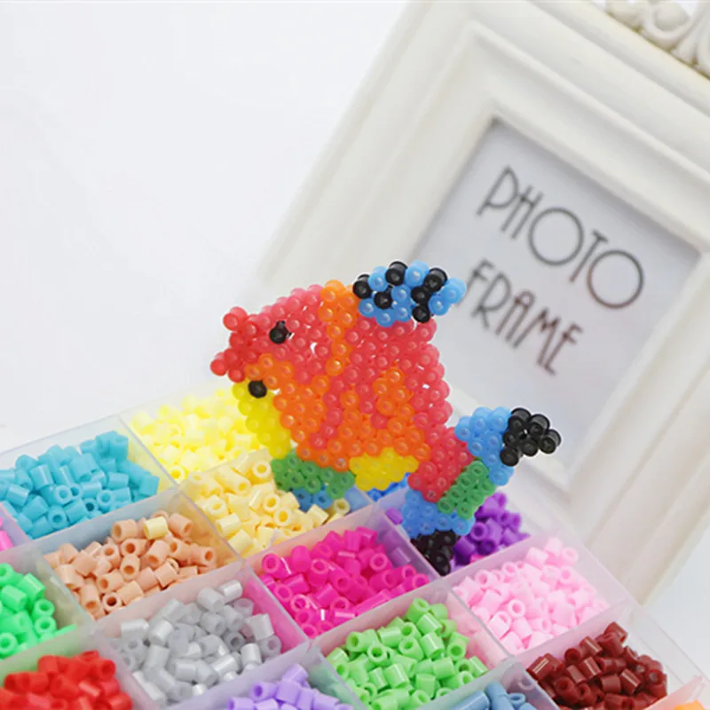 72 colores 39000 Uds Kit Perler 5mm/2,6mm cuentas Hama rompecabezas 3D DIY niños creativo artesanía hecha a mano juguete para regalo - imagen 4