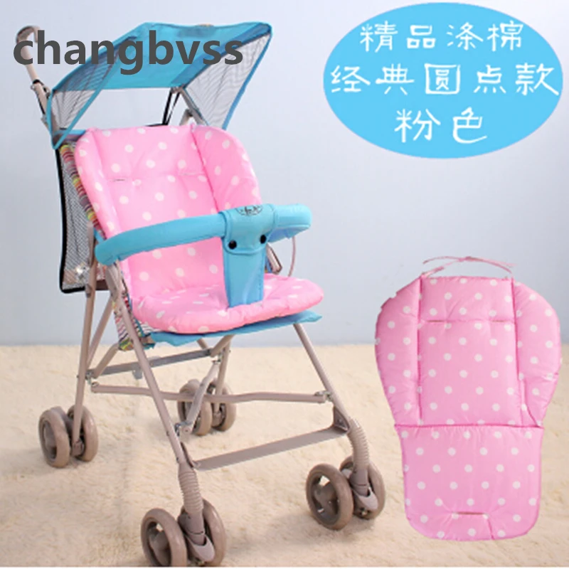 Almohadilla de asiento coche para bebé, funda algodón cómoda cochecito cojín colchón, 5 colores opcionales - imagen 4