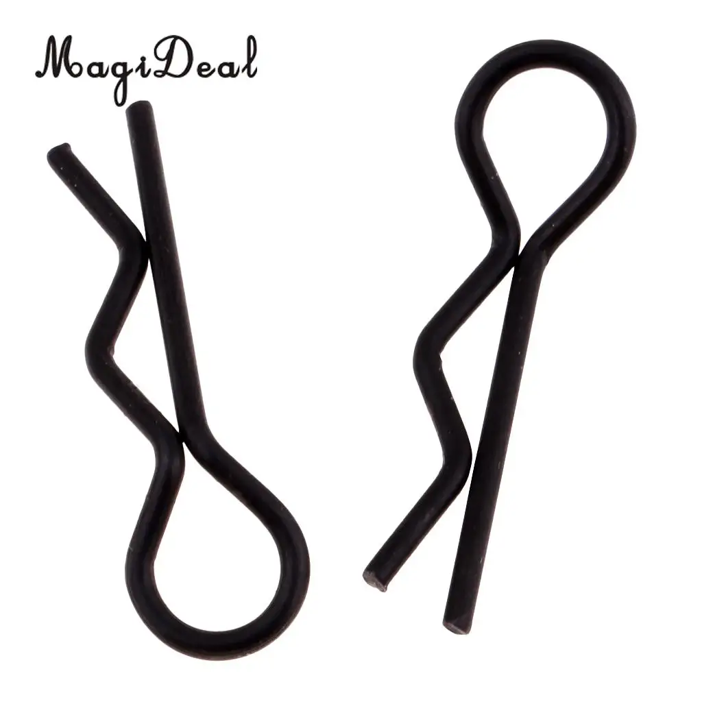 1/10 1/12 1/16 RC Car Body Shell Clips Pins 7.0mm Black 50x DIY Accessories