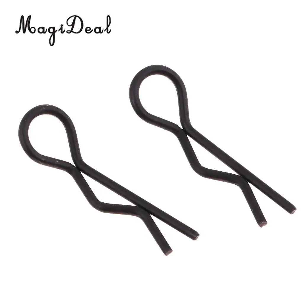 1/10 1/12 1/16 RC Car Body Shell Clips Pins 7.0mm Black 50x DIY Accessories