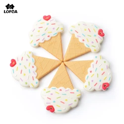 LOFCA Collar de dentición de silicona para bebé con cuentas relajantes