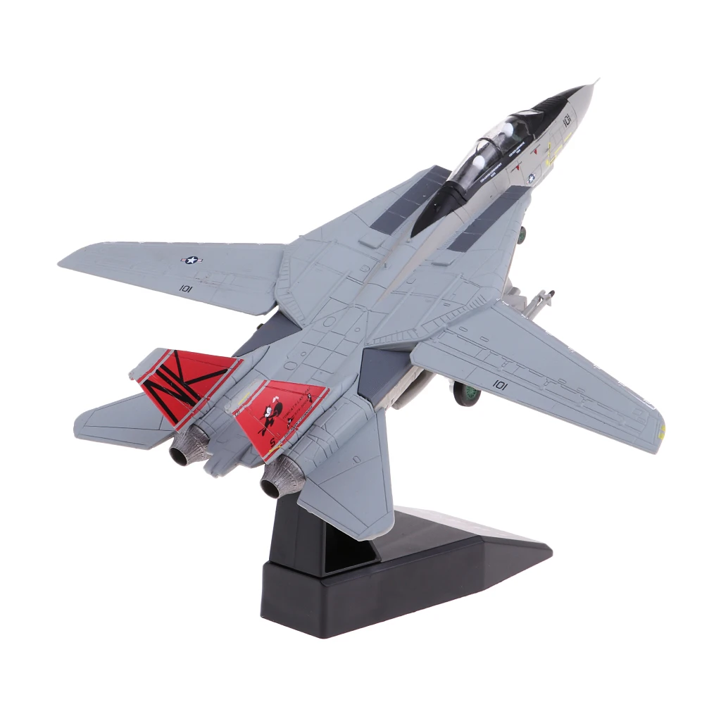 1/100 Metal American F-14 Aircrafts Fighter Diecast Toy Model Airplane Toys