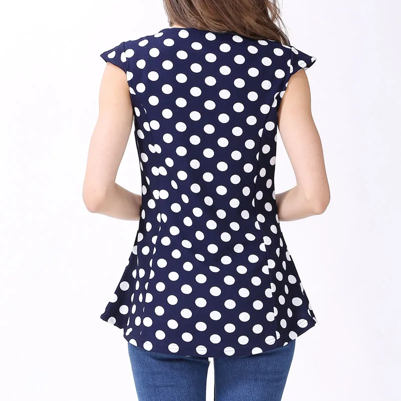 Blusas de maternidad con mangas volantes para verano - imagen 2