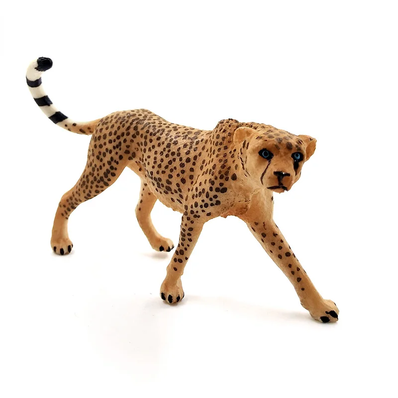 Simulación de cabra, guepardo, leopardo, modelo Animal, figura de oveja, decoración del hogar, accesorios de decoración de jardín de hadas en miniatura - imagen 2